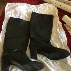 Jcrew extended calf heel boots